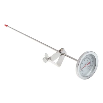0 ℃ ~ 220 ℃ Тип сонда от неръждаема стомана Термометри за масла за готварски Термометър за вода за месо с група на открито