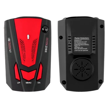 360-Градусова автомобилен детектор 16-лентов V7 GPS Speed-Safe Детектор с Гласово известяване Китайски на английски език руска система за мониторинг на