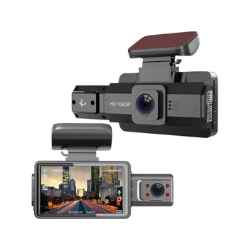 A88 Автомобили Размерът на Завъртане на Автомобилна камера, видео Рекордер, Авто Записващо устройство за Нощно виждане с две лещи, Универсални модели