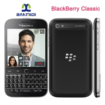 BlackBerry Q20 Classic Отключени Оригинален мобилен телефон 4G LTE 8MP WIFI 16G ROM Смартфон BlackBerryOS Английски Арабски QWERTY