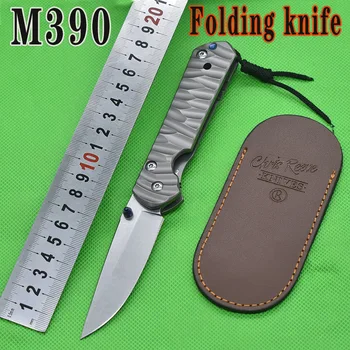 CR Sebenza M390 Стоманена Сгъваем Нож С дръжка от Титанова сплав За Оцеляване на открито EDC Ловен Нож За Риболов Остър Практичен Плодов Нож
