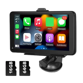 HD 1024P 7-инчов Автомобилен Плейър С Гласов контрол, Безжичен Carplay Android Auto, Автомобилното Радио, Автомобилен Мултимедиен Аудио, съвместим с Bluetooth