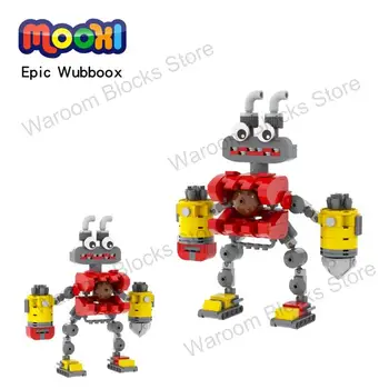 MOC1274 Поредица от игри Music Monster Bricks Герой Wubboox, статуетка, градивен елемент, играчки За Приятели, деца, творчески подаръци