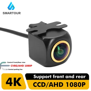 SMARTOUR 180 градуса Златен обектив 1920x1080P Автомобилна камера за обратно виждане Fisheye Full HD нощно виждане обратна AHD автомобили парковочная камера