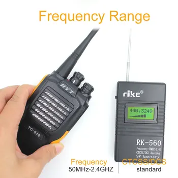 Брояч на честотата ZHM на NEDYALKO-560 50 Mhz-2,4 Ghz Преносим честотен тестер RK560 CTCSS, DCS Радиометър