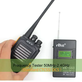 Брояч на честотата ZHM на NEDYALKO-560 50 Mhz-2,4 Ghz Преносим честотен тестер RK560 CTCSS, DCS Радиометър