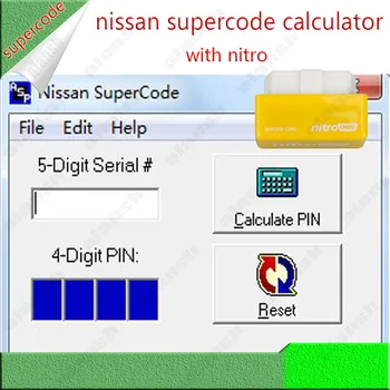 За Nissan Supercode Калкулатор Pin-код Super Code с Нитро