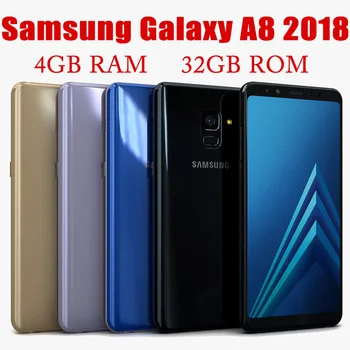 Отключени Samsung Galaxy A8 2018 A530F A530FD RAM И 4 GB ROM 32 GB Восьмиядерный 5,6 