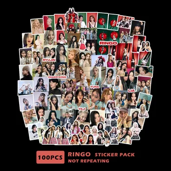 Предпродажа Kpop Idol 100 бр./компл. Етикети ITZY RINGO Албум Нови Стикери За Шлем САМ Подаръци за Събиране на Подаръци за Феновете